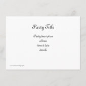 Wolken over Parijs  kijken  uitnodigen Kaart (Achterkant)