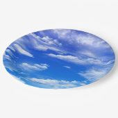 Wolken Papieren Bordje (Gekanteld)