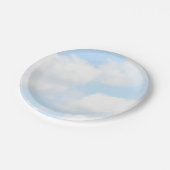 Wolken Papieren Bordje (Gekanteld)