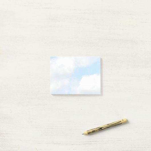 Wolken Post-it® Notes (Op bureau)
