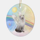 Wolken - Ragdoll Cat Angel Keramisch Ornament (Links)