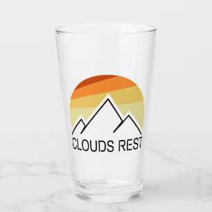 Wolken Rest Berg Yosemite Retro Glas