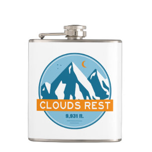 Wolken Rest Berg Yosemite Sterren Maan Heupfles