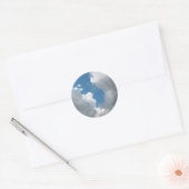 wolken ronde sticker (Envelop)