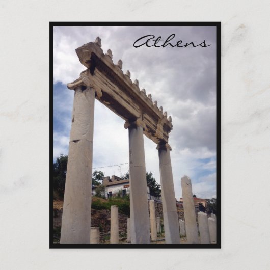 wolken van de agora briefkaart (Voorkant)