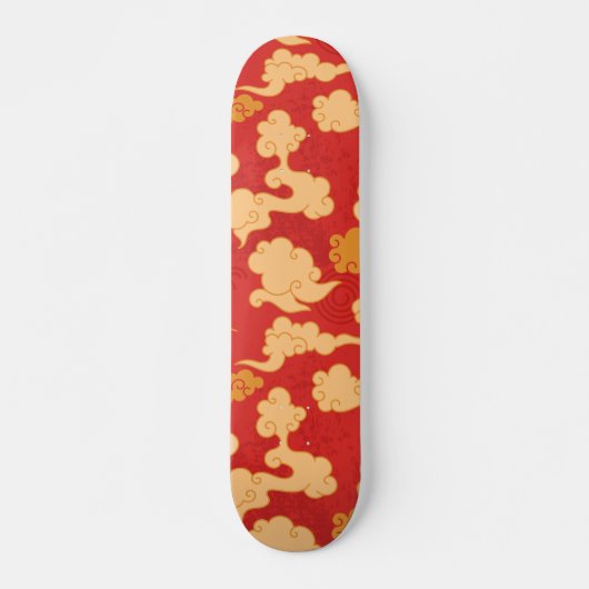 wolken van Japanse stijl Skateboard (Voorkant)
