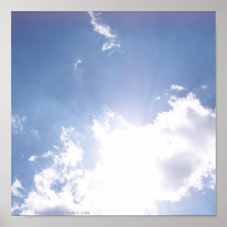 Wolken van poster van inspiratie