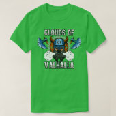 wolken van Valhalla Vaping Viking Vape on T-shirt (Design voorkant)