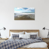 Wolken weerspiegeld in het water. Digitale kunst, Canvas Afdruk (Insitu (Slaapkamer))