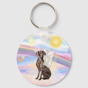 Wolken - Weimaraner Engel Sleutelhanger