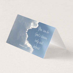 Wolken Zonlicht Kol 3: 12, Evangelisatiekaart Kaart