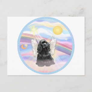 Wolken - Zwarte Cocker Spaniel Briefkaart
