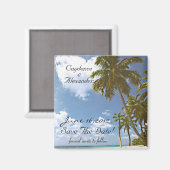 Wolkenhart & palmboom magneet (Voorkant / Achterkant)