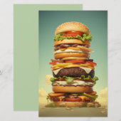 wolkenkrabber Burger (Voorkant / Achterkant)