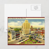 Wolkenkrabber, Macon Georgia Vintage Briefkaart (Voorkant / Achterkant)