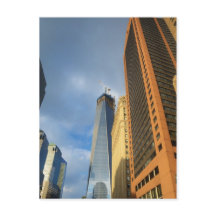 Wolkenkrabberreflecties van New York Ansichtkaart