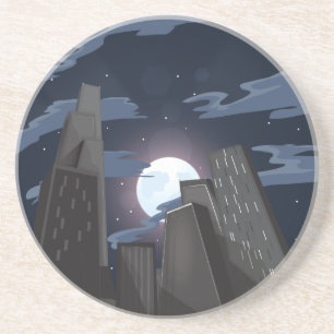 Wolkenkrabbers in Chicago Zandsteen Onderzetter