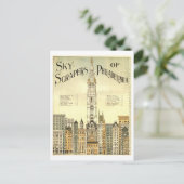  wolkenkrabbers van het Philadelphia Briefkaart (Staand voorkant)