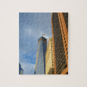 Wolkenkrabberspiegelingen van New York Legpuzzel
