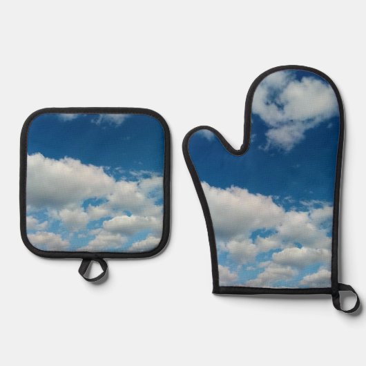 Wolkenlagen Ovenwant & Pannenlap Set (Voorkant)