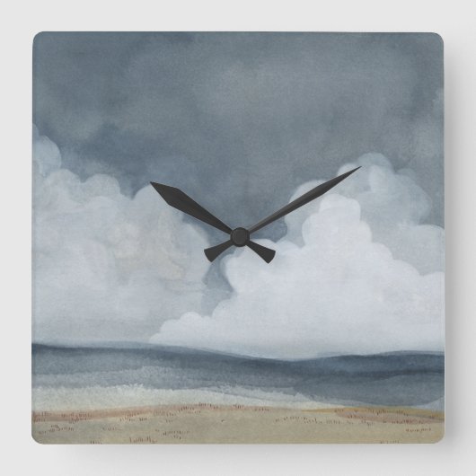 Wolkenlandschap Vierkante Klok (Voorkant)