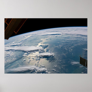 Wolkenlandschappen rond Sumatra, Indonesië. Poster