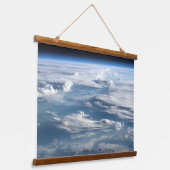 wolkenluchten boven sudan hangend wandkleed (Gebogen)