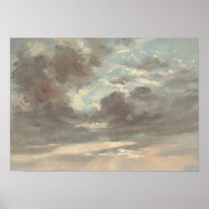 Wolkenonderzoek: Stormy Sunset – Constable Poster
