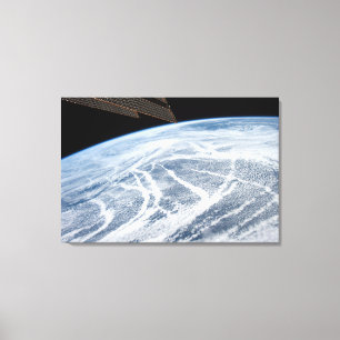 Wolkenpatronen ten zuiden van de Aleoeten. Canvas Afdruk