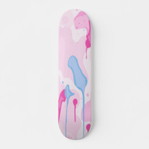 Wolkensuiker Drup Aesthetic Verf Kunst Design Skateboard