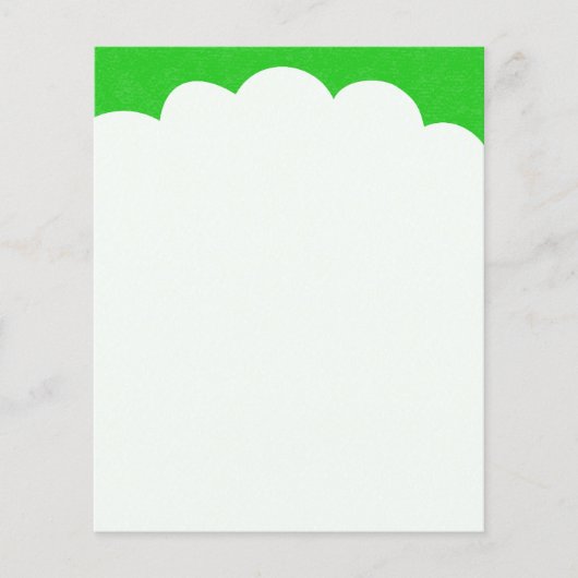 Wolkentoppen - Groen Flyer (Voorkant)