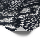 Wolkenvorken over de Kaapverdische eilanden Poster (Hoek)