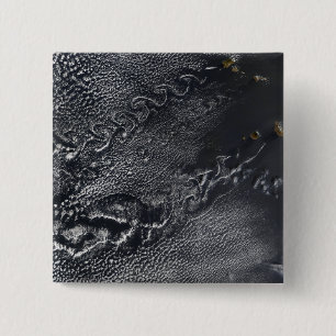 Wolkenvorken over de Kaapverdische eilanden Vierkante Button 5,1 Cm