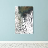 Wolkenvorken van Cheju Do, Zuid-Korea Canvas Afdruk (Insitu (Houten vloer))