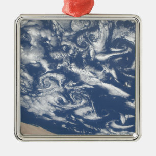 Wolkenvortex straten voor de kust metalen ornament