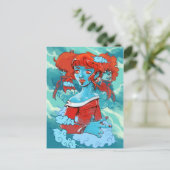 wolkenzombies briefkaart (Staand voorkant)