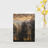 Wolkenzonsondergang Kaart (Gele Bloem)