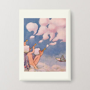 Wolkfeeën die wolken maken button
