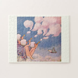 Wolkfeeën die wolken maken legpuzzel