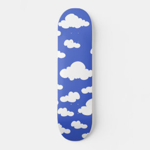 Wolkige Blauwe Lucht Witte Wolken Droomachtige Bew Skateboard
