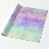 Wolkken van Suikerspin Cadeaupapier (Uitgerold)