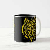 Wolkop Tweekleurige Koffiemok (Voorkant rechts)