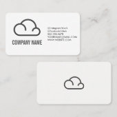 Wolkpictogram variatie visitekaartje (Voorkant / Achterkant)