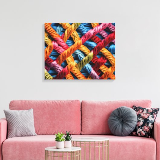 Wollen Canvas Afdruk (Insitu (Woonkamer))