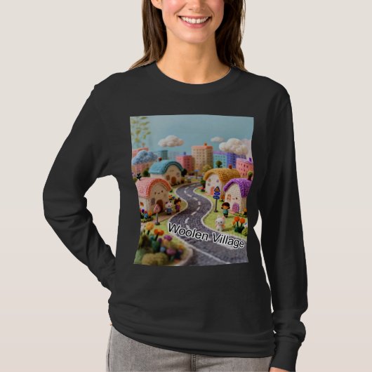 Wollen dorp  t-shirt (Voorkant)