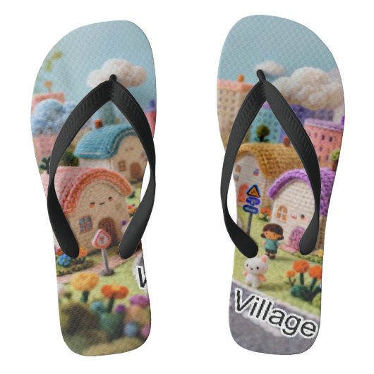 Wollen dorp  teenslippers (Voetbed)