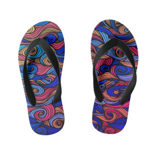 Wollen Paisley met Topper Kinder Teenslippers