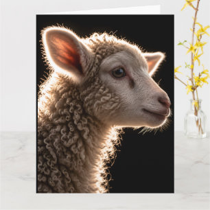 Wollen Wolk Portrait Kaart