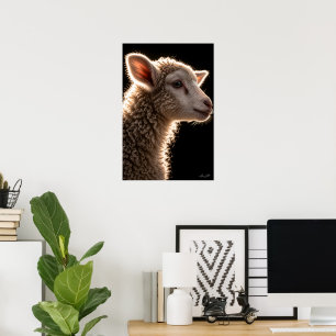 Wollen Wolk Portret Poster