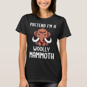 Wollige mammoet kostuum jongens meisjes makkelijk  t-shirt